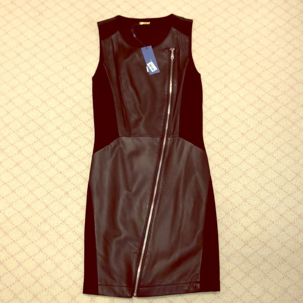 Rebecca Minkoff Black Leather Dress - Size 4 NWT